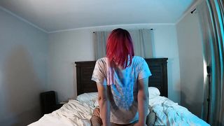 Trans Damsel Pummeled Switch Sides Cowgirl in Virginity