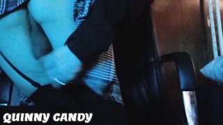 Super-Naughty Trap In Mini-Skirt Fondling Pleasure Button!