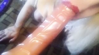 Sissy Ophelia Banks Demonstrates Off Her Talent with her Fucktoy! A real GULLET GOAT!