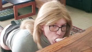 Encaged Sissy is conforming fuckpole