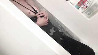 Drenched drowsy chick