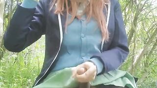 Nakano Miku Chinese Costume Play Public Onanism