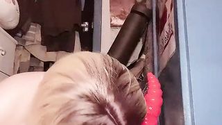 Sissygasm Cum Shot - Jessica Bloom Vs The Horn Fake Penis