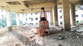 FN034 I'm back in my high college uniform