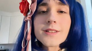 Femboy Erika Furudo Gobbling and smooching IRL (Giantess Vore)