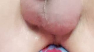 Ultra-Cute Chick rails supah large Fake Penis and spreads her lil' gash