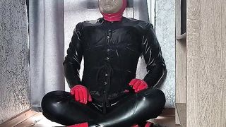 Hubert Kate clothed in total spandex doing solo breath have fun