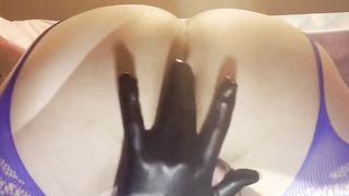 Smashing black fuckfest plaything in the backside POINT OF VIEW