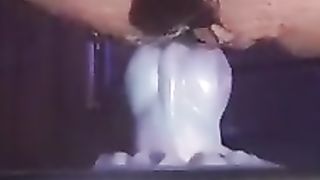 Sky railing spurting fuck stick close up