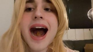 Slurping some gummybears (Vore POINT OF VIEW) (Crossdresser)