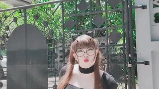 Sissythai outdoor urinate Compilation