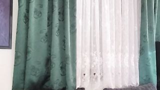 Tranny doing it herself