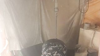 Suspending out in a summer sundress and taut love glove miniskirt