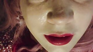 My face is total of jizm you think it suits me well crossdresser Juvia Jolie