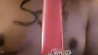 Ash-Blonde Dark-Skinned Femboy Submits to Dad and Wears College Dame Garment & Disrobes.