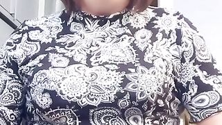 Nicki-Crossdress in marvelous Stocking & Sundress taunting her Manmeat - Crossdresser - Transvestit