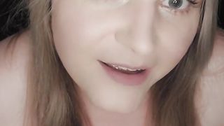 Ariel Glass Buttfuck Fuck Stick in black stocking