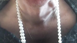 Sissy Cindy guzzles jism