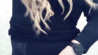 Multitasking fapping my fake penis and myself