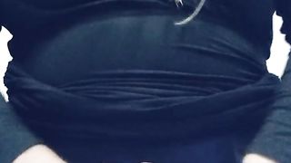 Multitasking fapping my fake penis and myself