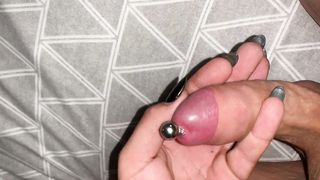 Surprise in my lil black panty getting rock-hard and taunting with foreskin have fun come deep gullets me