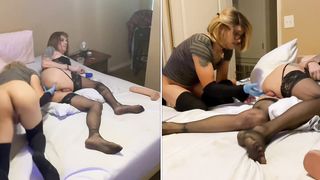 My Opened Up Out, DP’ed And Gaped Nail Fuck Hole Is Still To Taut For My Stepsis To Knuckle