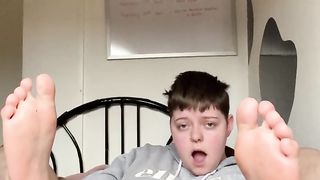 Trans stud Alexander sole fetish