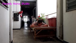 FN040 I'm practising the choreography before the real thing