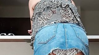 Milf She-Male Baiting Neighbor