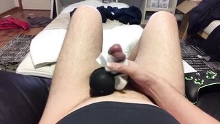 Milking my trans boyhole with slew of forearms free-for-all stimulating electronic fellow playthings