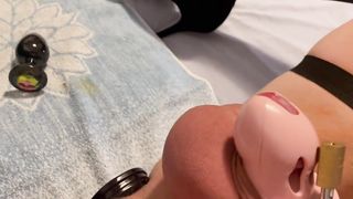 Jaw-Dropping crossdresser instructing her arse