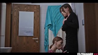 Futa Damsels erupt with jizz after gonzo plumb