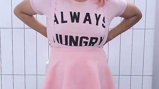 Unlocking v-card in public rest room