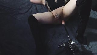 Sissy Pounded in Innocence by a Machine