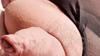 Plus-Size t-model with stocking