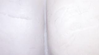 Sploog a ball-sac on her bum