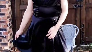 Ultra magnificent TV in glistening black satin