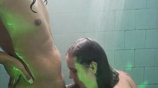 hookup of 2 trans in the tub