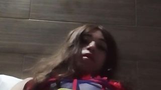 Snow White plays with her fuckpole