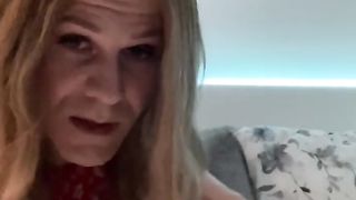 Me showcasing off my gams and caboose