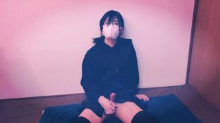 Crossdresser　Edging　masturbate　cumshot♡