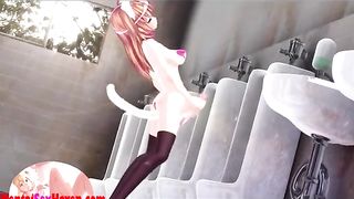 3 DIMENSIONAL dickgirl gets smashed in the butt