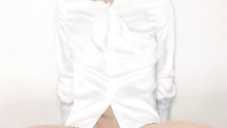 Crossdresser office female who gets fapped in the office