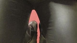 Hj and jism in stretch pants and shoes