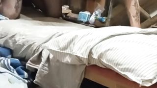 Having joy with fake penis