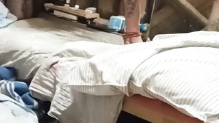 Having joy with fake penis