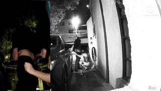 Sissy is made to reveal herself to passing trucks in order to let her blow knob and get boned outdoor