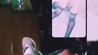 Natty Alinna takes milk on bang-out web cam flick