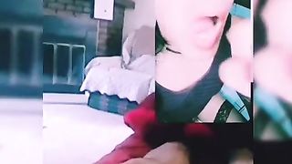 Natty Alinna takes milk on bang-out web cam flick