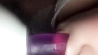 Love gargling my ginormous black faux-cock